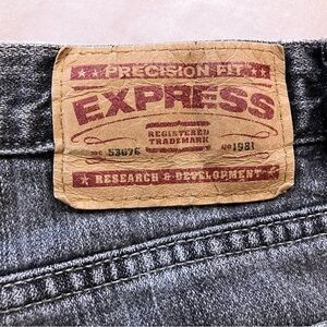 Express Gray Bootcut Jeans